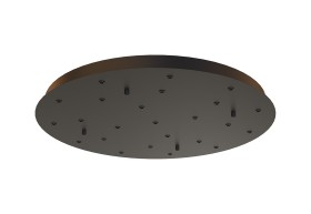 M9377  Modular 75cm Round 24 DC Plug Canopy/Ceiling Rose Kit (FRAME ONLY) (Excluding Driver), Black